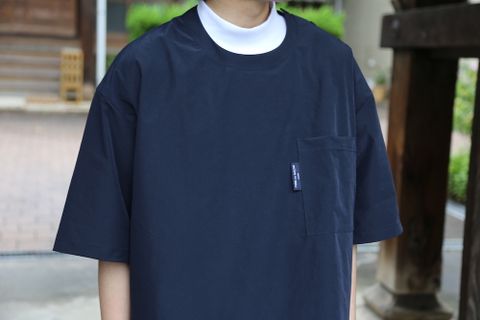 COMME des GARCONS HOMME HOMMEエステルナイロンツイルポケット半袖シャツ(HG-T020-051) style. 2021.05.17.