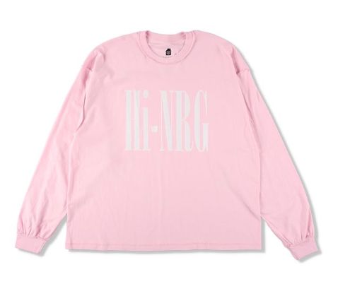 イズネスミュージック 25AW HI-NRG LONG SLEEVE T-SHIRT (IMP6_12_HI-NRGLS01) LIGHT PINK