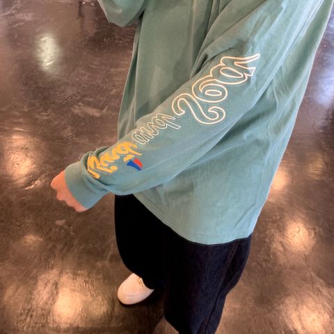 WIND AND SEA WDS(sail-boat) L/S T-SHIRT "GREEN" style.2020.10.10.