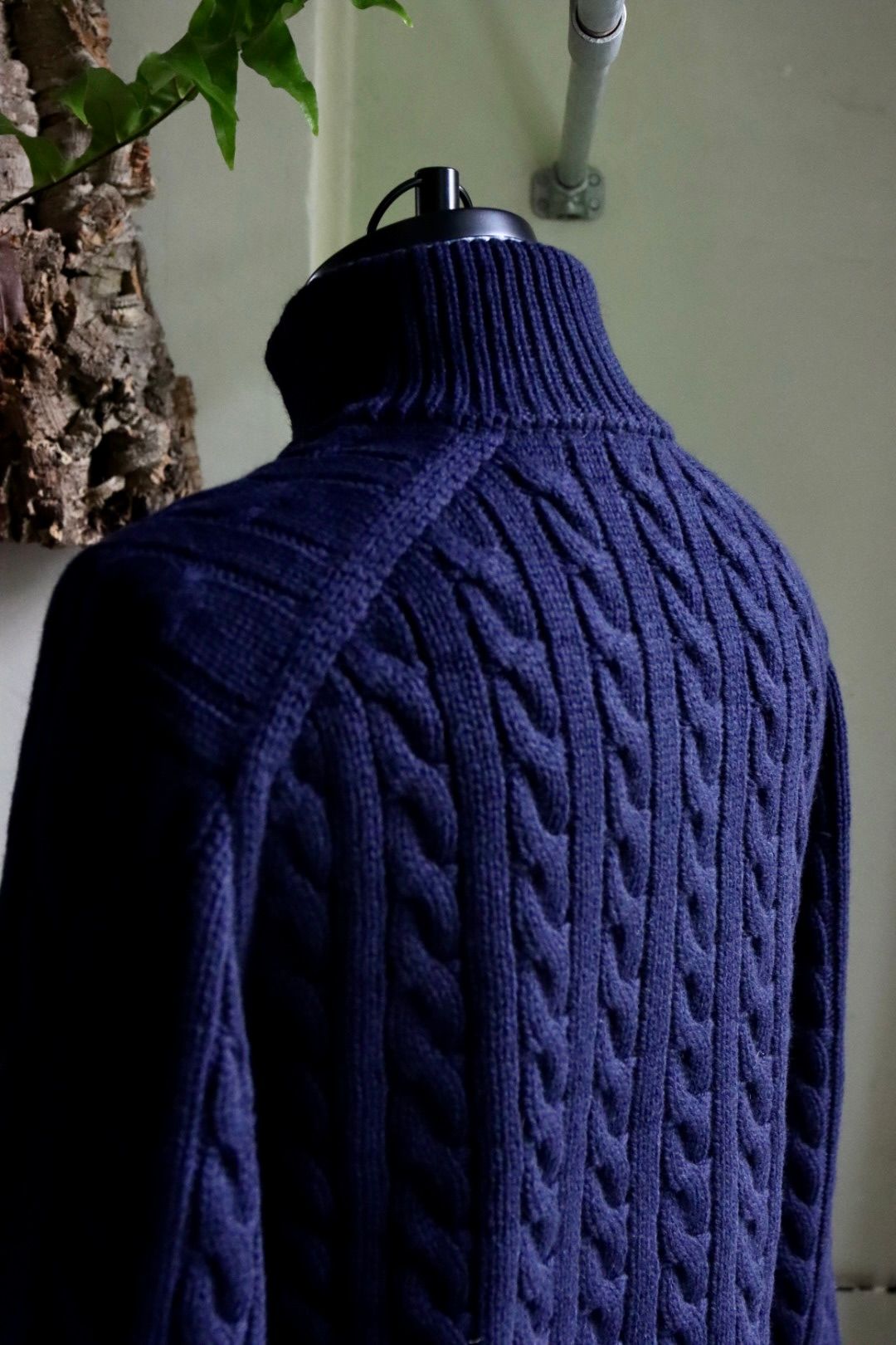 アプレッセ23AW Cashmere Aran Half Zip Sweater(23AAP-03-03K)NAVY☆10月21日(土)発売！