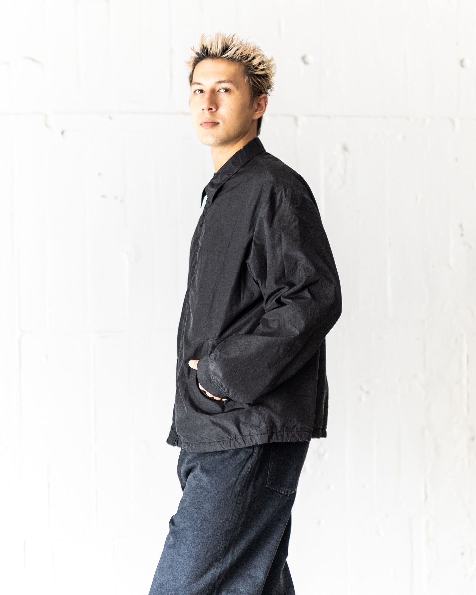アプレッセ 2025 STYLE2  ジャケットSilk Taffeta Coach Jacket(25AAP-01-31)BLACK☆8月9日(土)発売！
