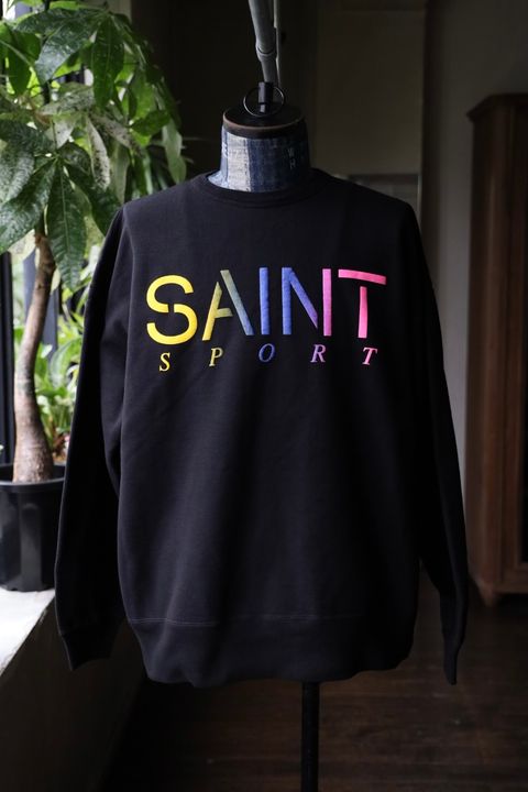 セントマイケル Tシャツ SAINT SPORT CREW NECK SWET(SM-HR1-0000-044)BLACK★9月27日(土)発売！