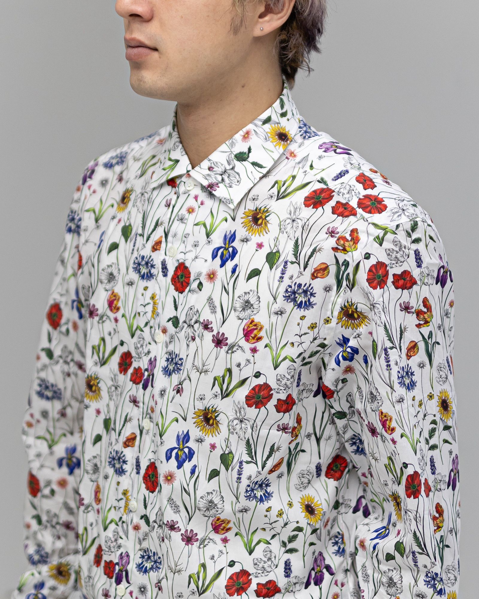 ジュンヤワタナベマン MARIA SANTAGELO 綿花柄シャツ2月6日(金)新作発売！