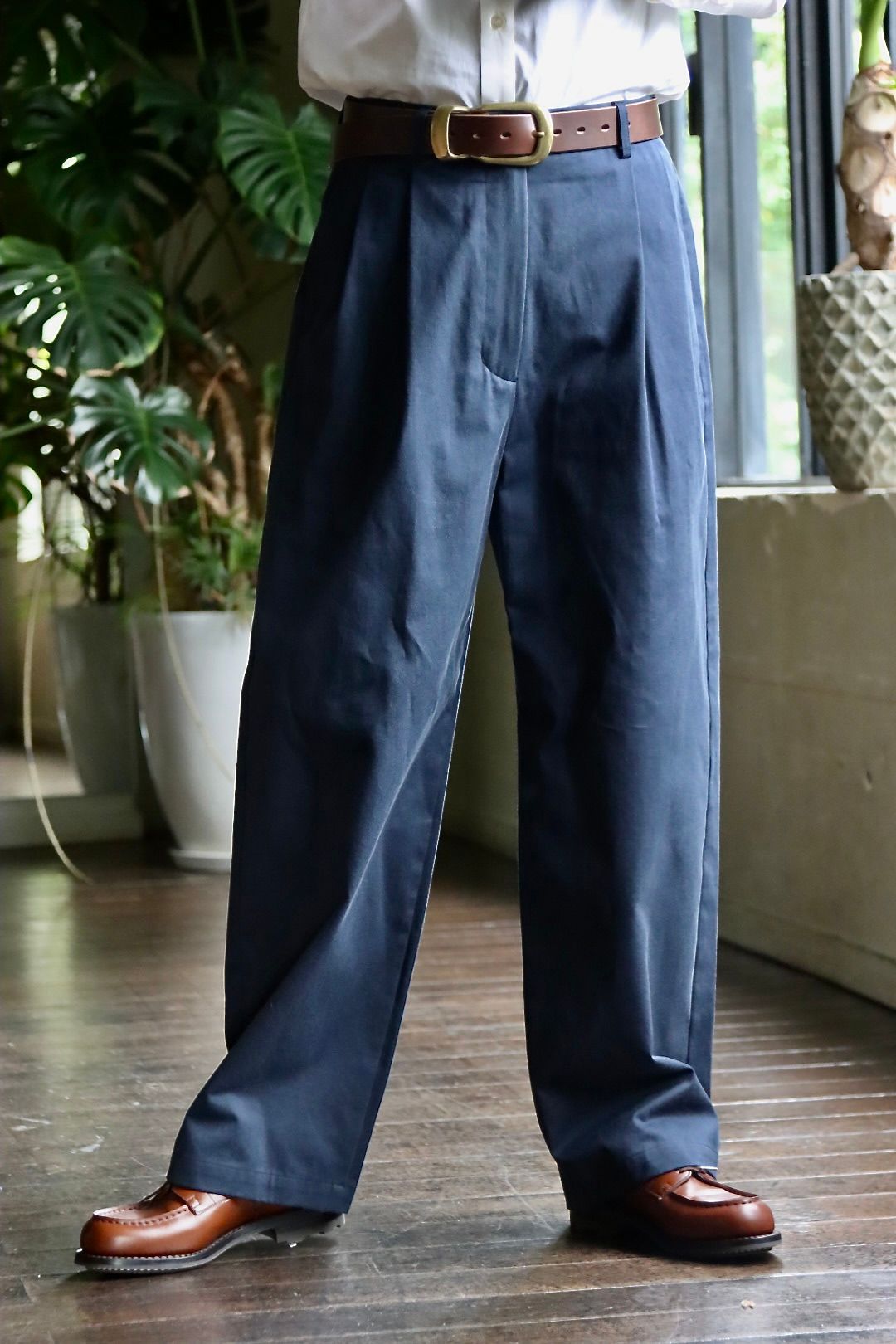 アプレッセ23SSチノ Chino Trousers (23SAP-04-15H)NAVY☆2月25日(土)発売！ - 1(S)