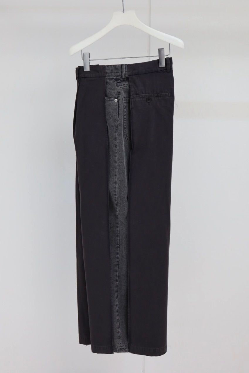 YOKE SPRING SUMMER 2026 Connected Chino&Denim Pants(YK26SS01214P)BLACK☆12月20日(土)発売！