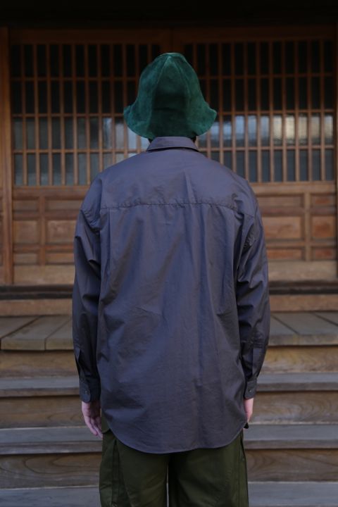 Broad L/S Oversized Regular Collar Shirt"C.GRAY"Style.2020.1.17.