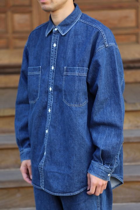 Graphpaper Denime Regular Collar Shirt & Denime Five Pocket Pants"FADE"Style.20201.12.14.