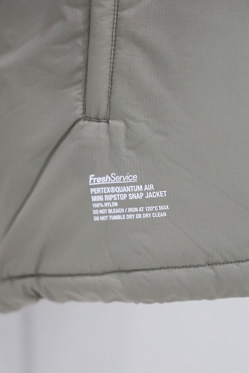 フレッシュサービス PERTEX® QUANTUM AIR MINI RIPSTOP SNAP JACKET(FSC253-30196)BEIGE★10月18日(土)発売！
