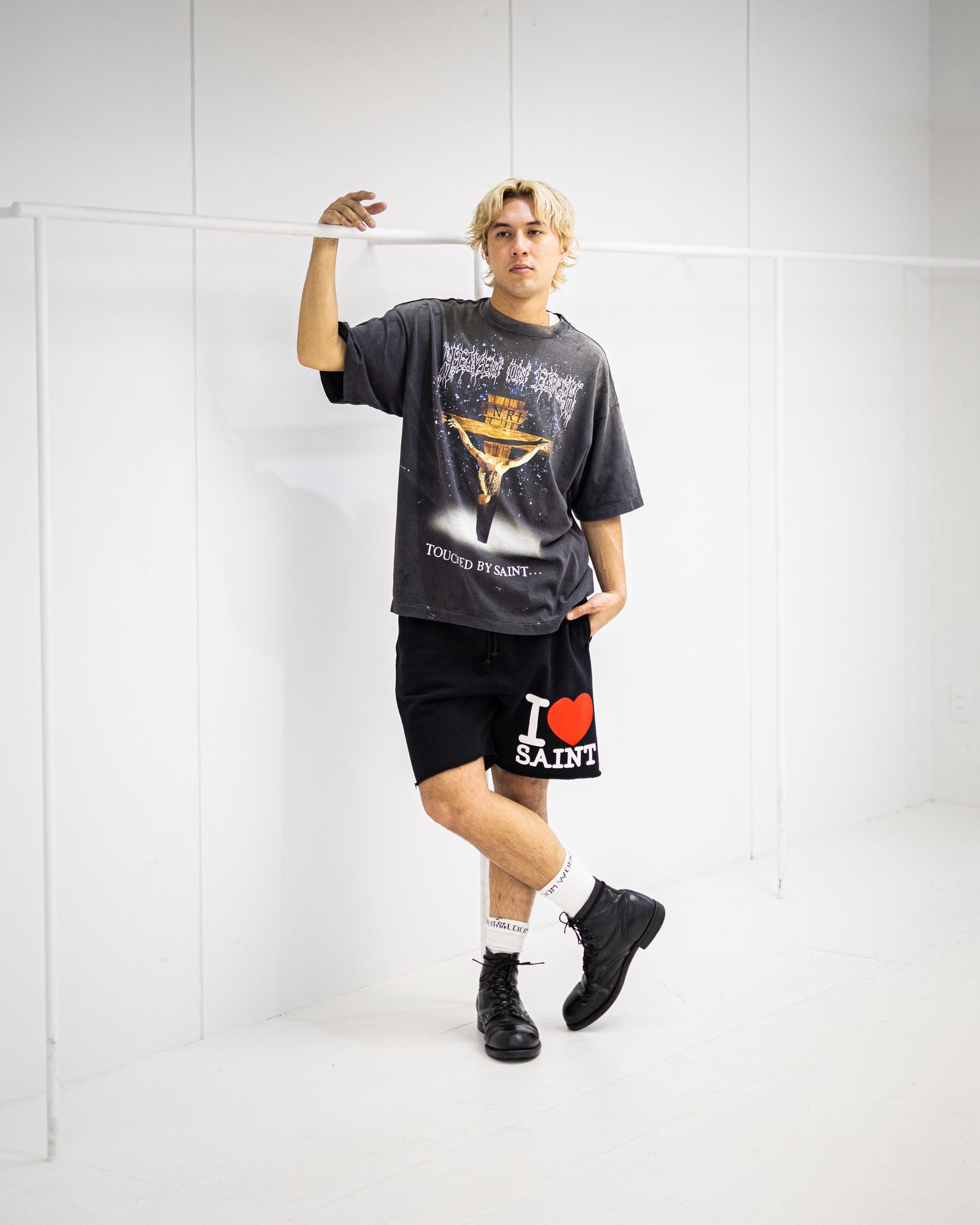 セントマイケル 26SS JESUS SS T-SHIRT (SM-MK8-0000-002)BLACK☆3月20日(金)発売！