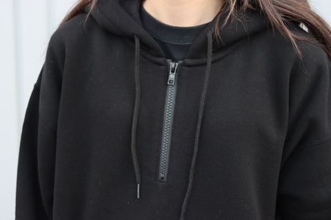 UNIVERSAL PRODUCTS YAAH HALF ZIP SWEAT HOODIE style.2022.9.11