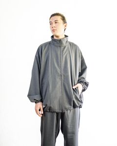 フレッシュサービス TECH WOOL TRACK BLOUSON(FSC244-30171)GRAY HERRINGBONE☆再入荷しました！