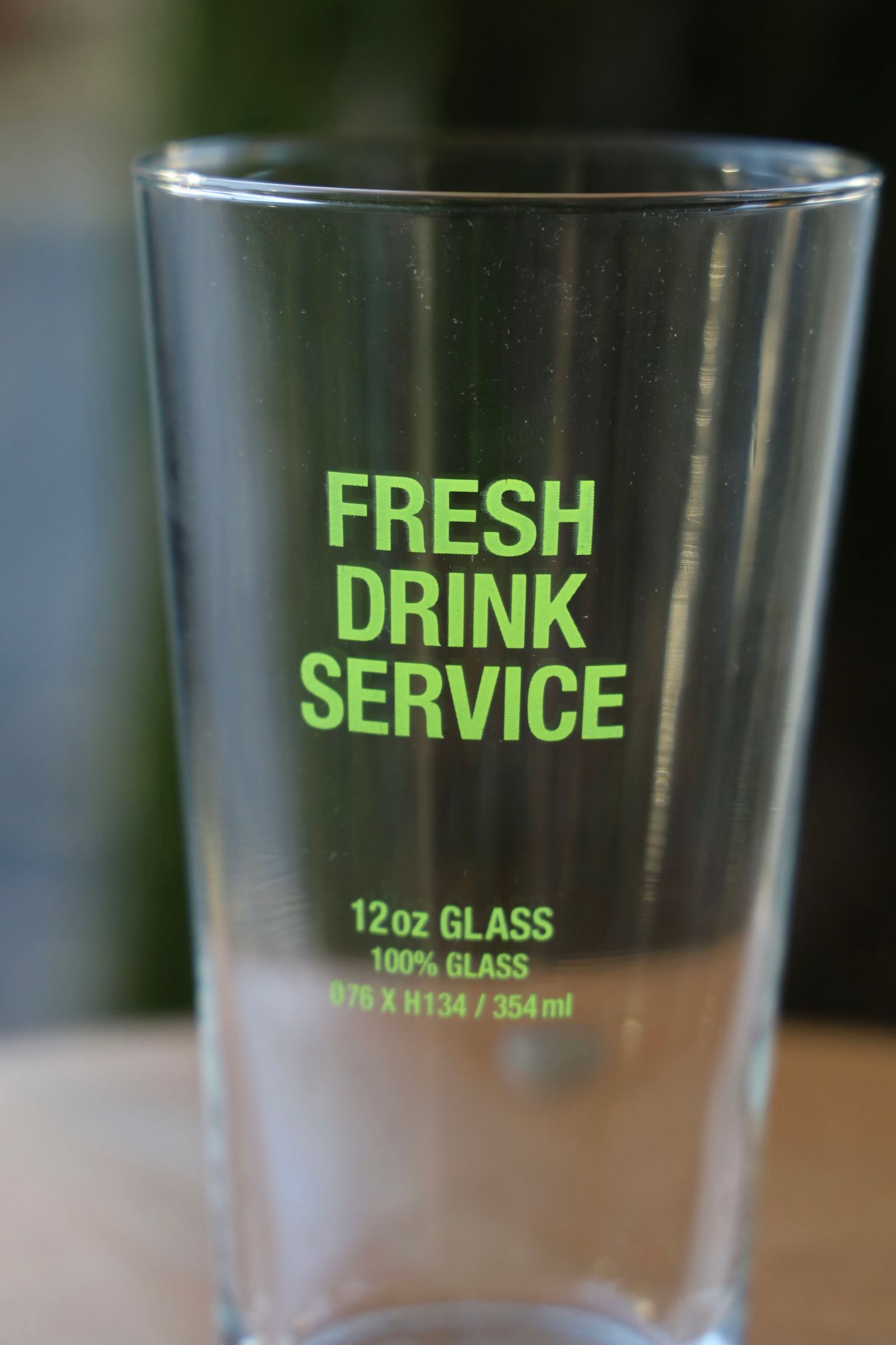 フレッシュサービス FDS_12oz GLASS(FDS251-99043)CLEAR☆12月14日(土)発売！