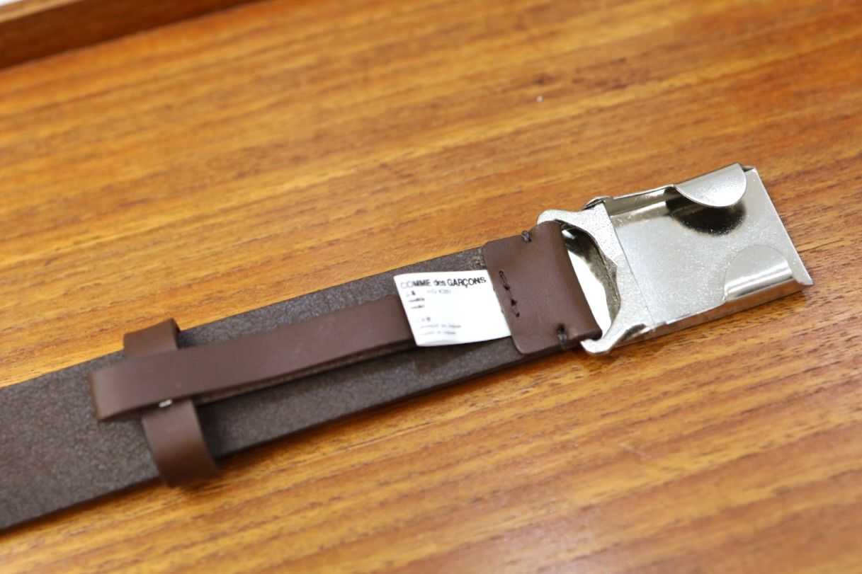 コムデギャルソンオム ステアオイルスムースベルト(HQ-K301-051)BROWN☆2月6日(金)発売！