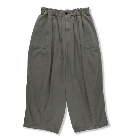 イズネス25AW HERRINGBONE BALLOON BAKER PANTS(1006SSBALOONPT01)KHAKI