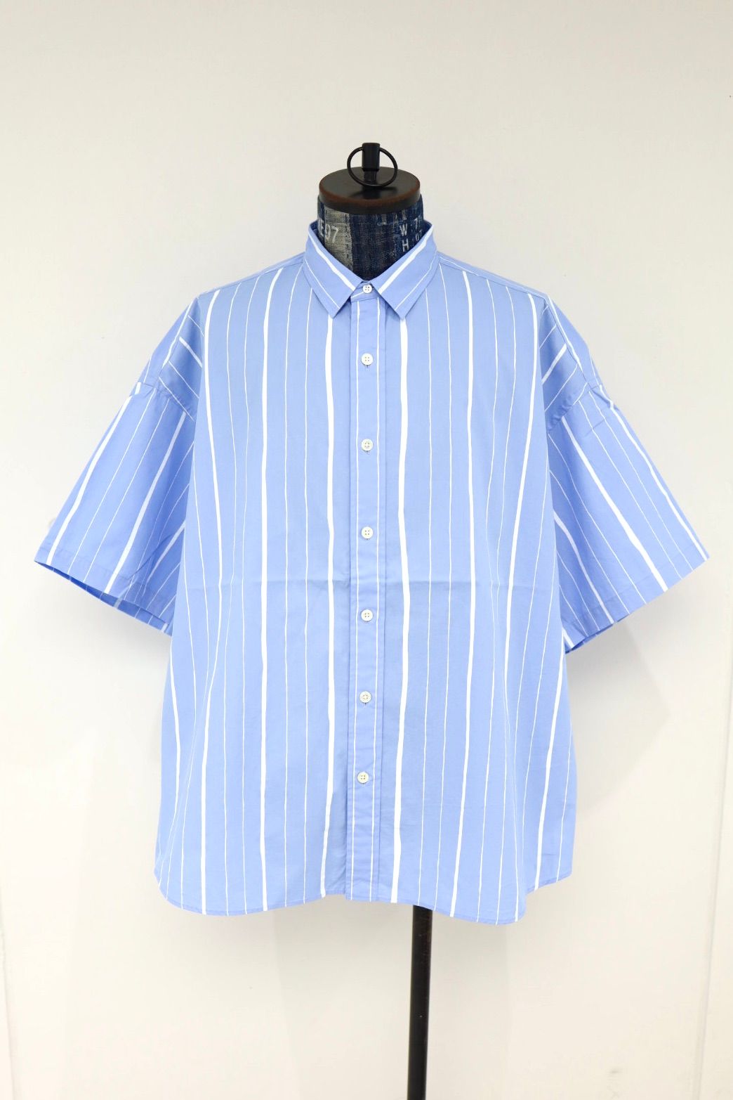 S.F.C 26SS エスエフシー COTTON STRIPE SS SHIRT(SFCSS26S09)Sax☆5月9日(土)発売！