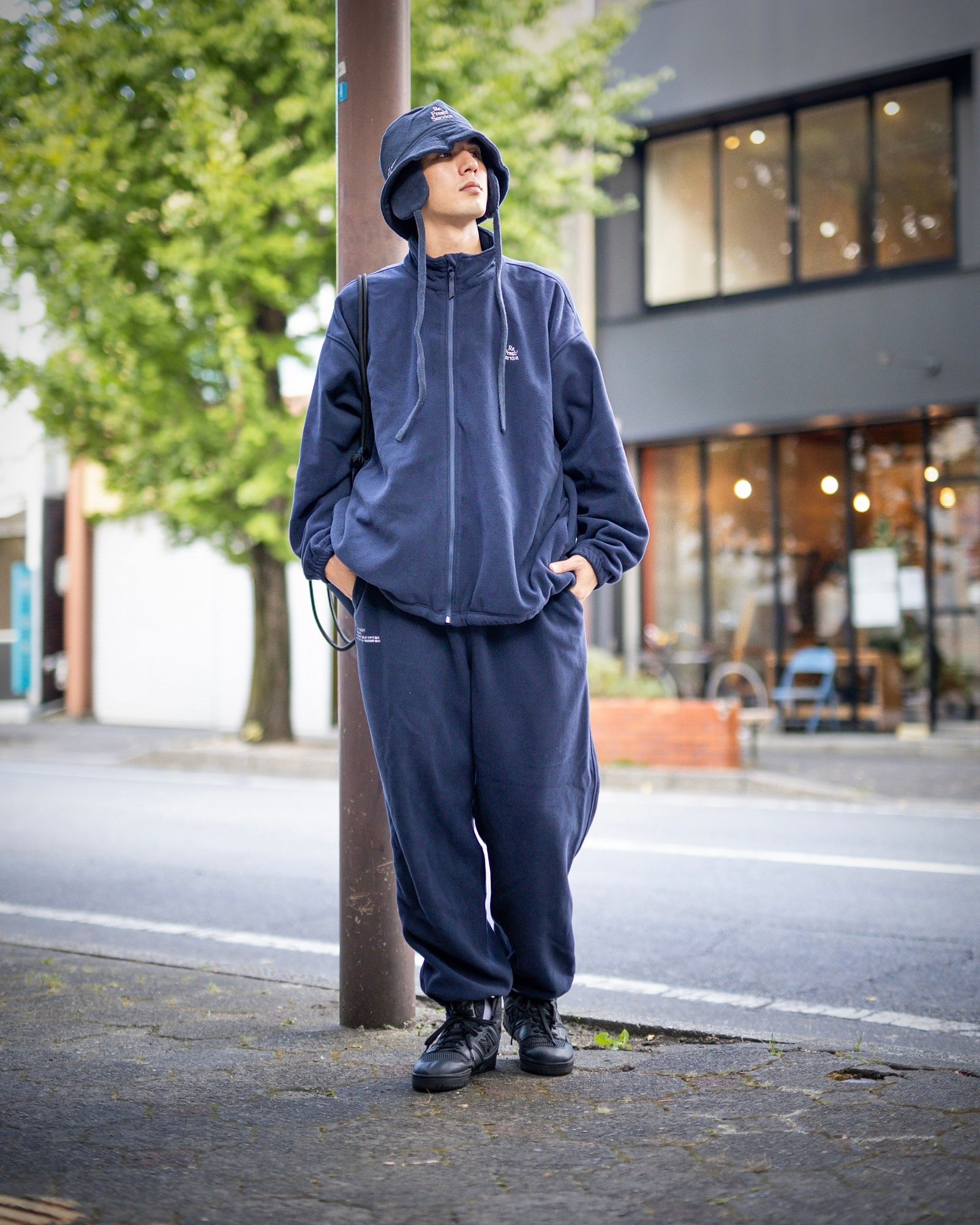 FreshService (フレッシュサービス) - ReFresh!Service. “FLEECE TRACK SUIT”(NAVY) - M