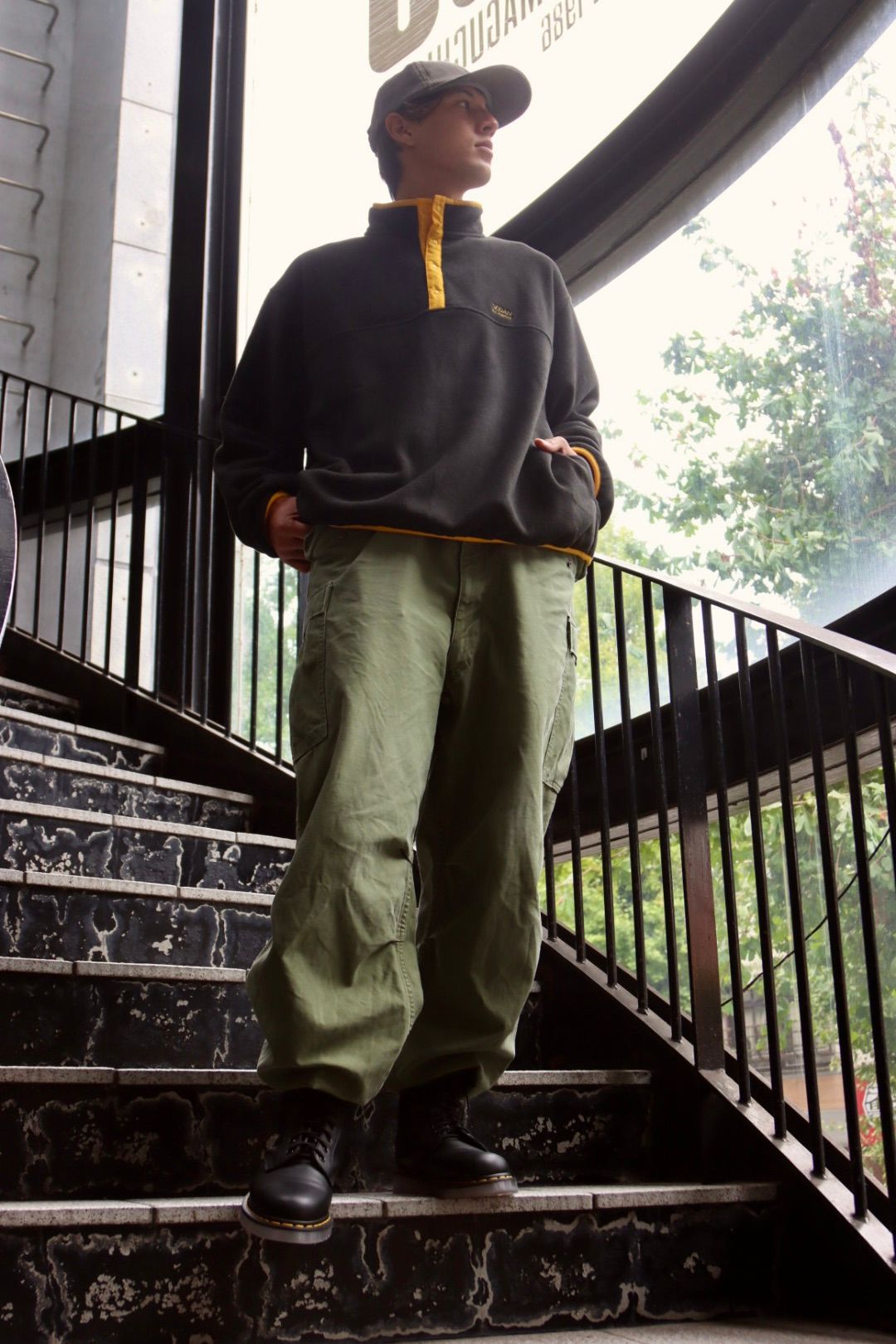 セダンオールパーパスFW23 Fleece Snap Pullover (SD23F-CT07)Black