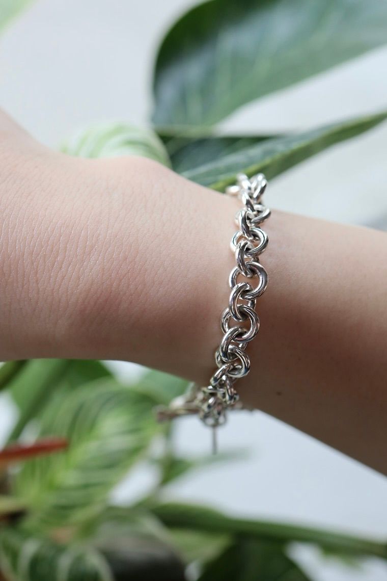 XOLO JEWELRY ブレスレット / Round Link Bracelet -8mm-(XOB023)SILVER925⭐︎新作発売！