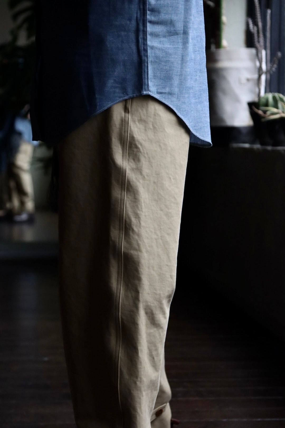 A.PRESSE アプレッセ23SSシャツ Rigid Chambray Shirtスタイル