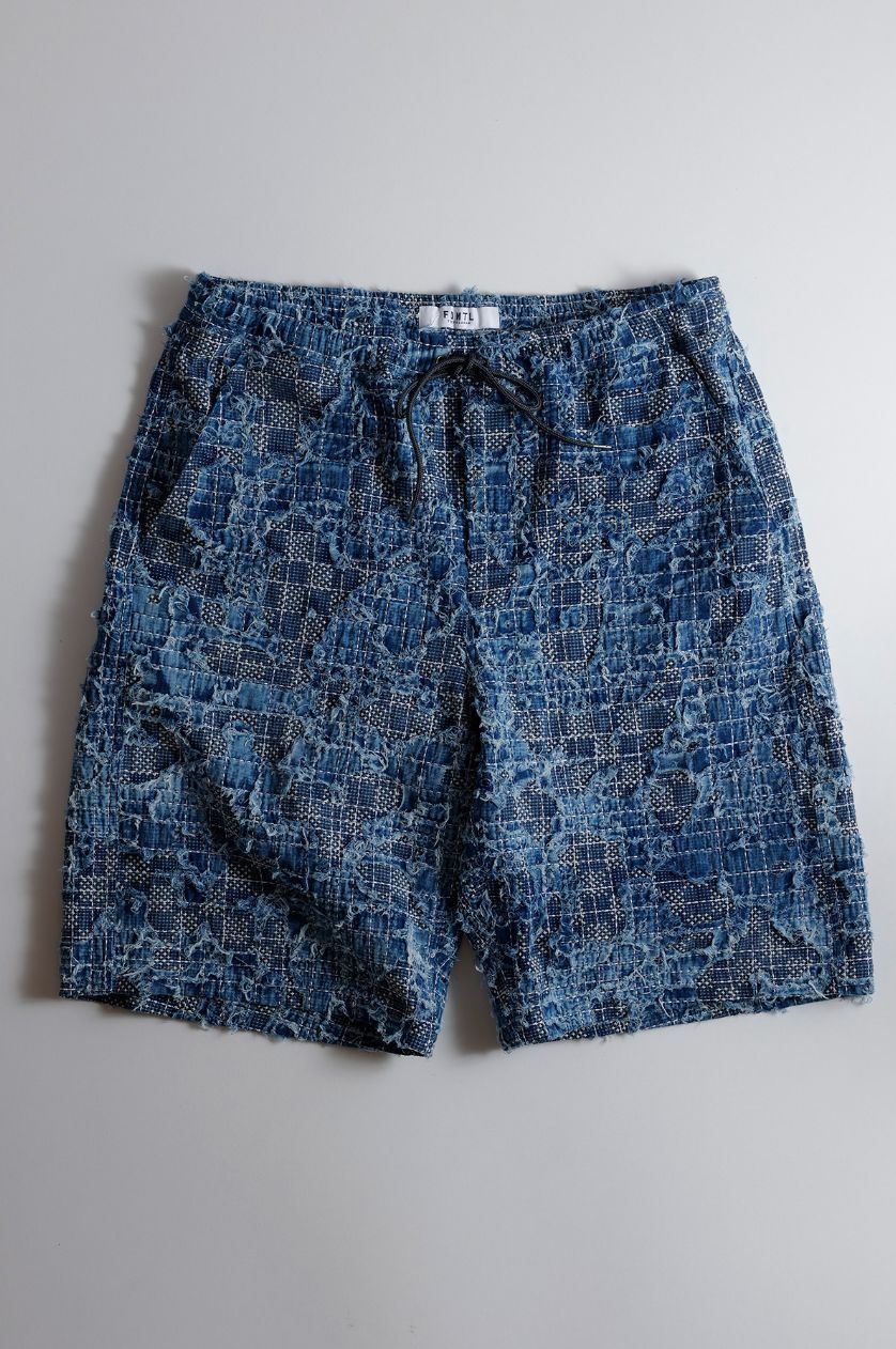 FDMTL - ファンダメンタル デニムジャケットBORO SASHIKO HAORI FDMTL - ファンダメンタル デニムジャケットBORO SASHIKO HAORI