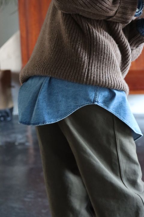 A.PRESSE BD Denim Shirt(22SAP-02-03H)INDIGO style.