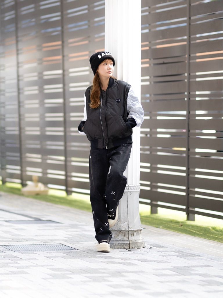 PLAY COMME des GARCONS 新作BLACKエンブレムキルティングジャケット style.2026.8.21