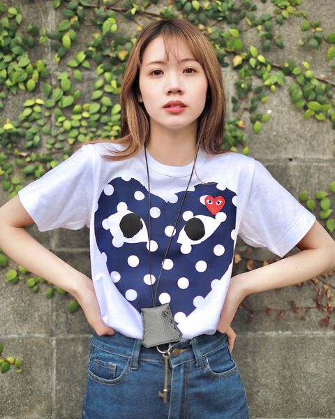 プレイ コムデギャルソン 新作Polka Dot Big Heart T-Shirt style.2023.3.19