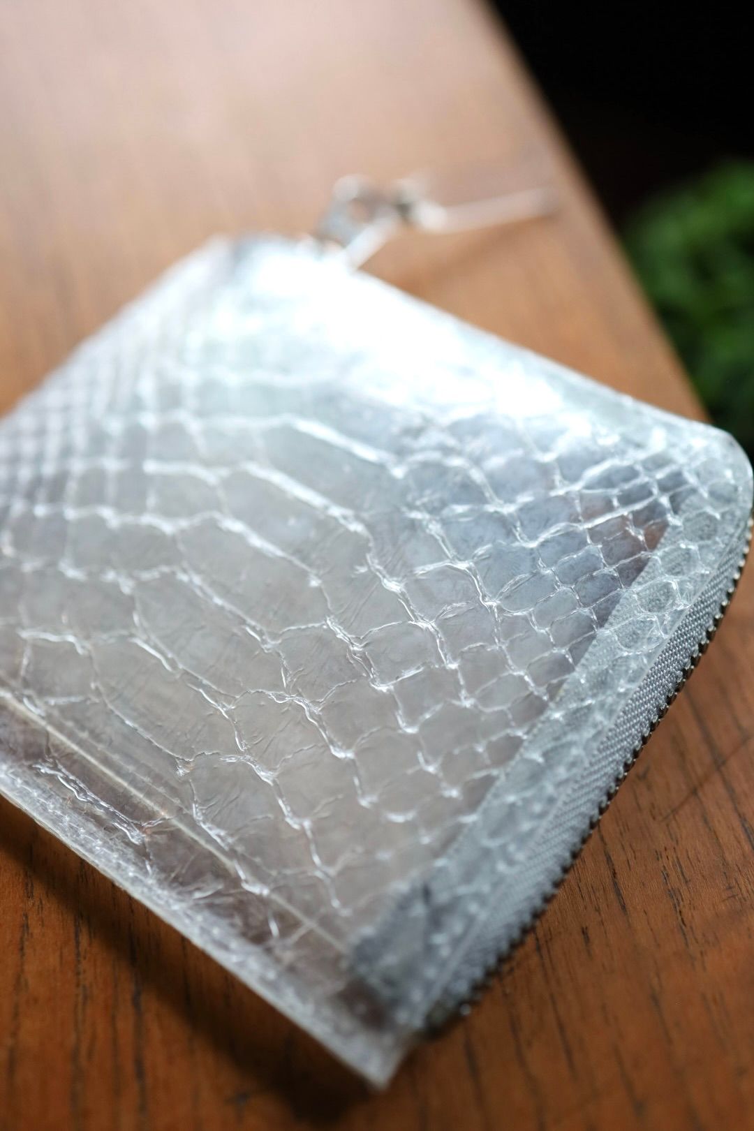 コムデギャルソン 財布 SNAKE TRANSPARENT L字型ZIP WALLET(8Z-T310-051)☆12月再入荷致します！