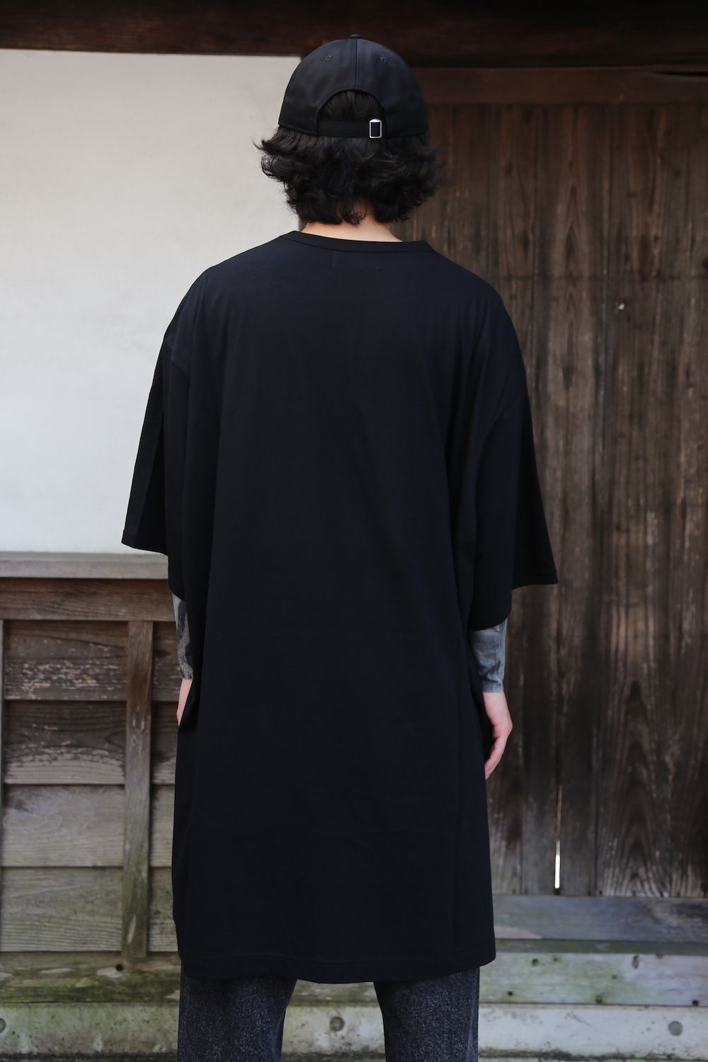 Yohji Yamamoto BIG半袖プリントTシャツ(HX-T94-077) style. 2021.06 