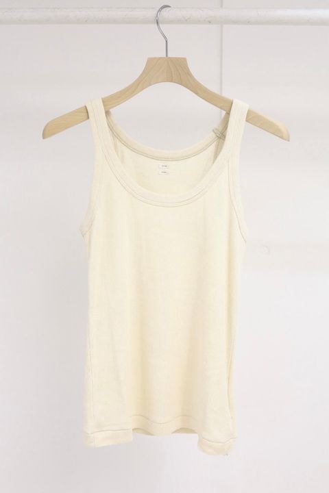 blurhms 26SS Women's Co/Silk Nep Rib Tank top(BHSW26S8)Ivory