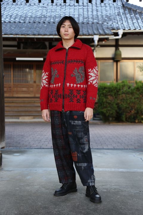 Yohji Yamamoto "BANG ON!" 新作ニットブルゾンstyle.2020.10.25.