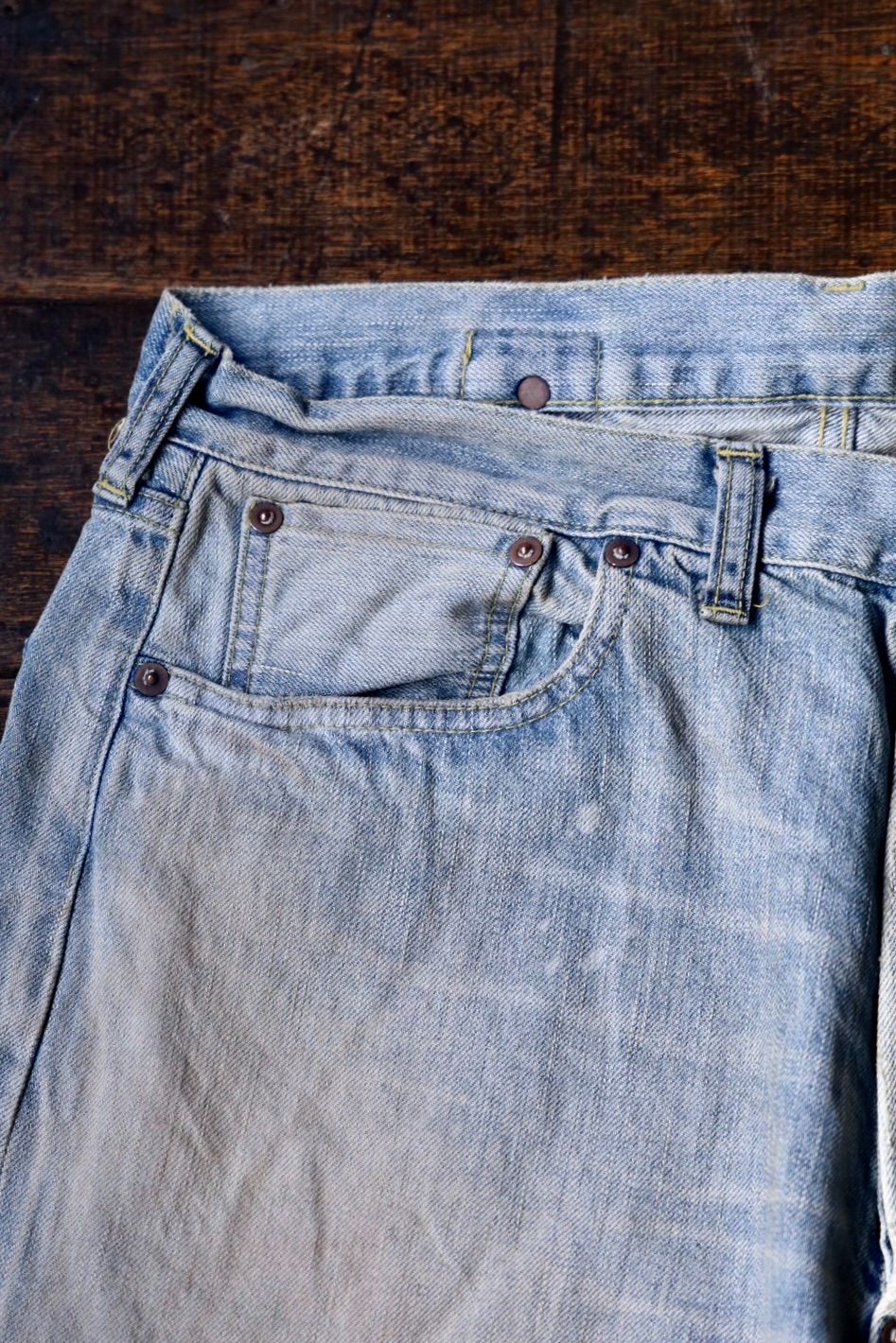 A.PRESSE - アプレッセ No.37 Washed Wide Denim Pants(25SAP-04