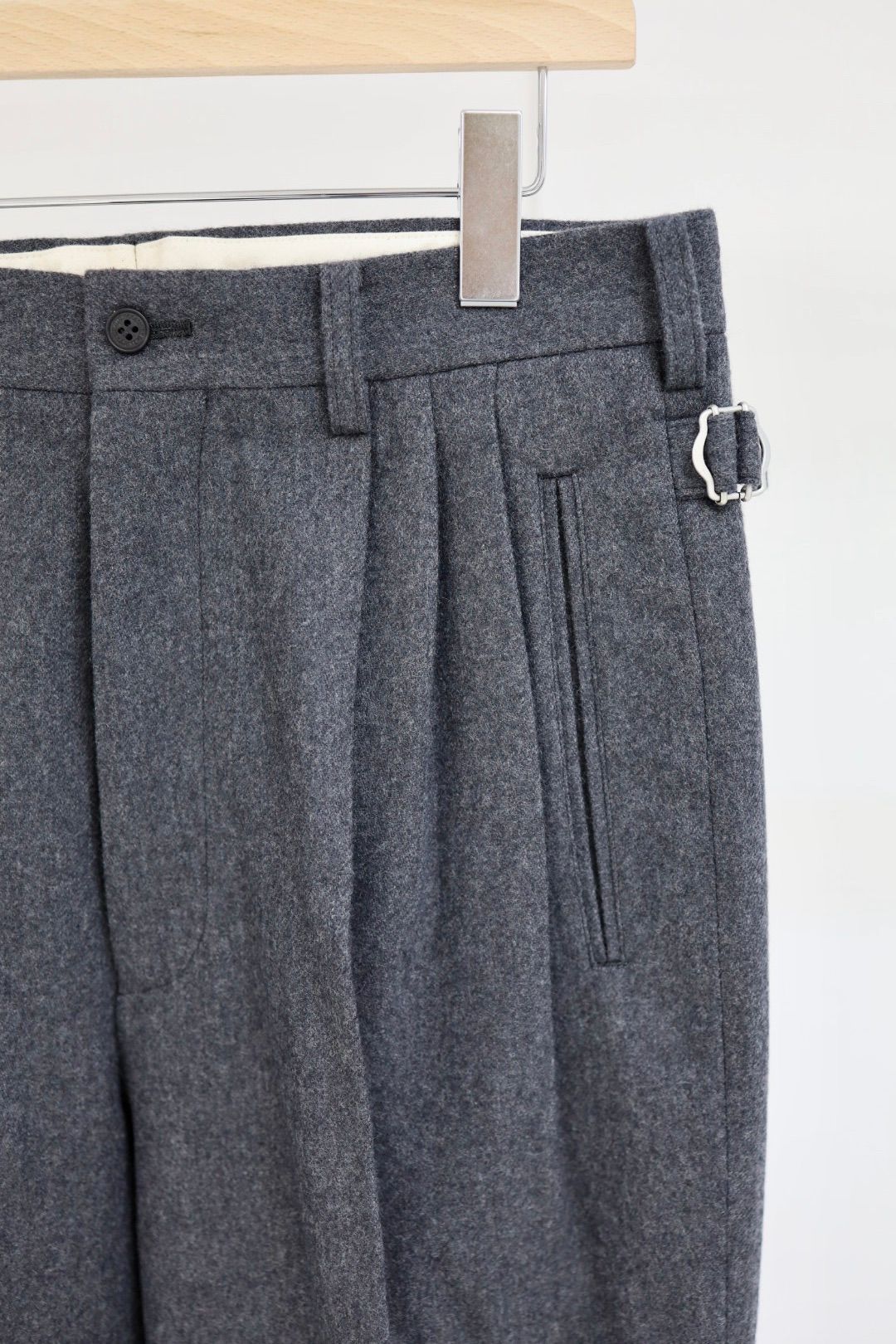 コムデギャルソンオム25FW ウールフラノパンツ(HP-P035-051)CHARCOAL☆11月1日(土)発売!