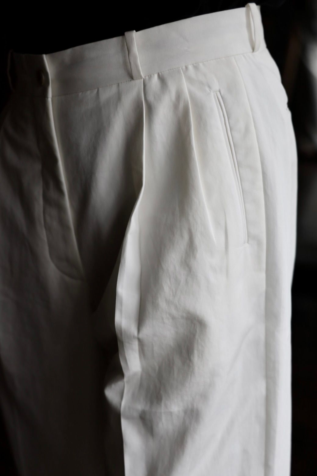 アプレッセ 2025 STYLE2 Wide Chino Trousers(25AAP-04-24)WHITE☆6月14日(土)発売！
