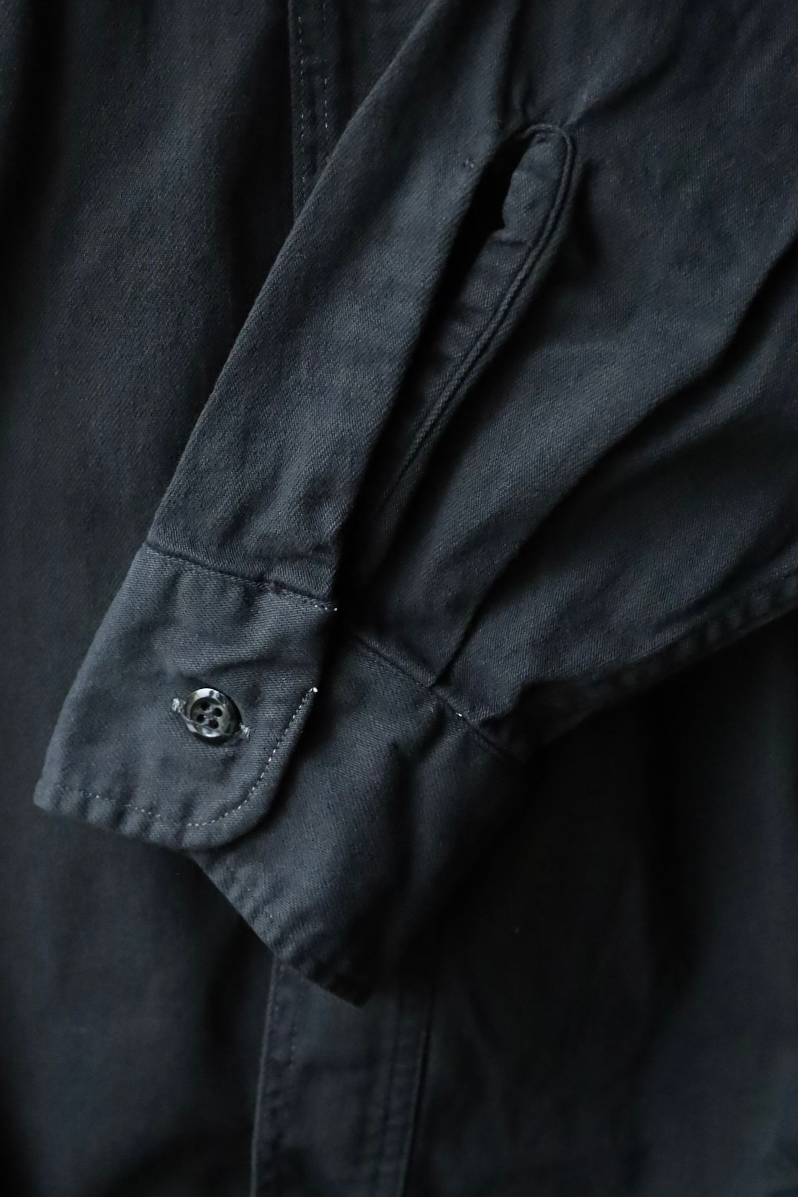 ファウンダ 25AW BLACK DYED DENIM SHIRT (015FD252023)BLACK