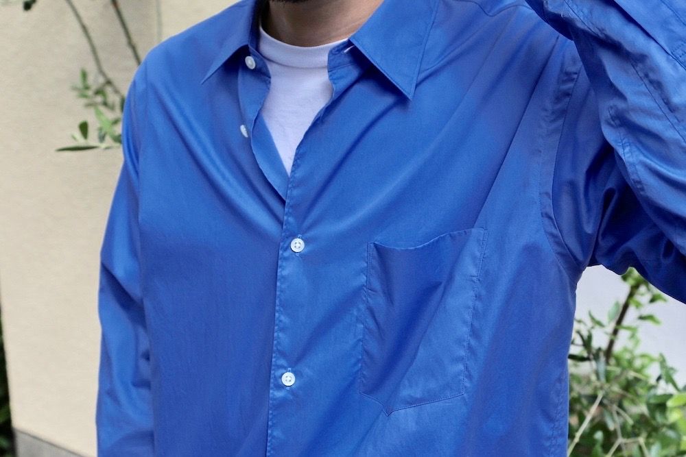 Graphpaper Broad L/S Regular Collar Shirt"BLUE"Style.2020.7.31.