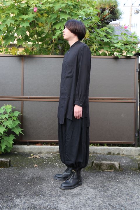 Yohji Yamamoto pour Homme 2020AW G-重ねスリットシャツテンセルローン(HR-B31-212 style.2020.9.9.