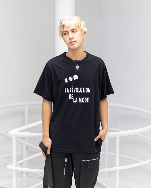 Yohji Yamamoto 26SS 半袖プリントTシャツ(HK-T77-985)BLACK★新作発売！