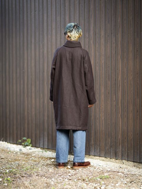 is-ness Duffle Smock Long Coat MARKスタイル