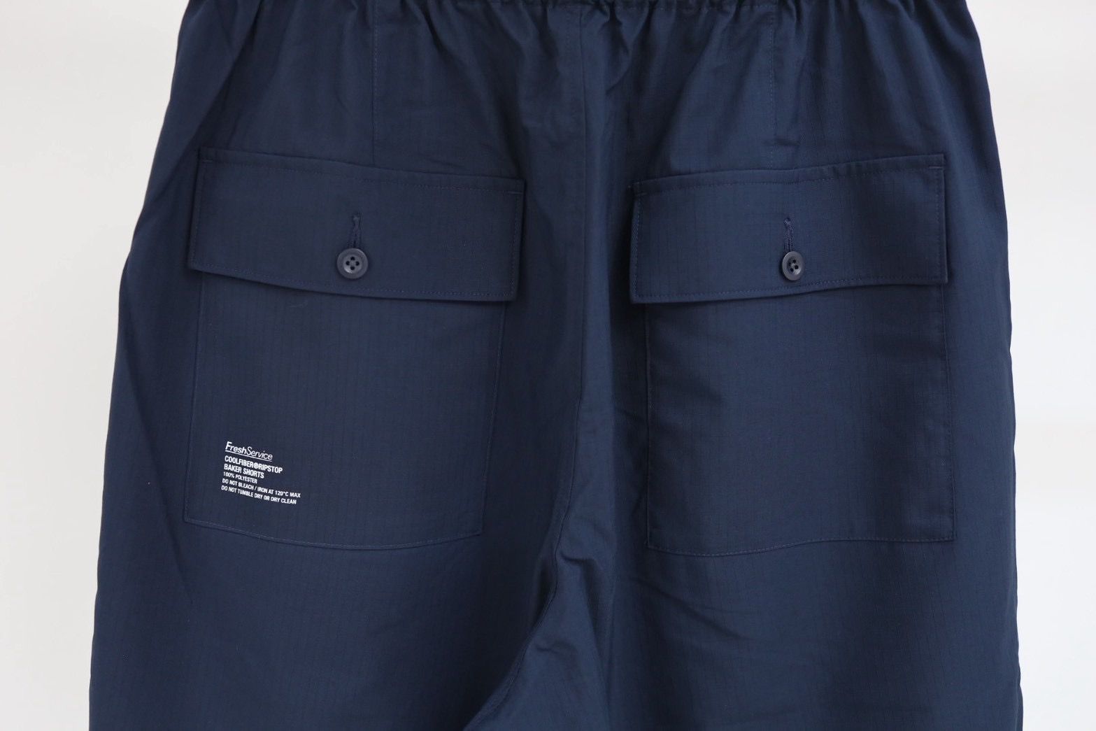 フレッシュサービス 26SS COOLFIBER® RIPSTOP BAKER SHORTS(FSC262-40011)NAVY