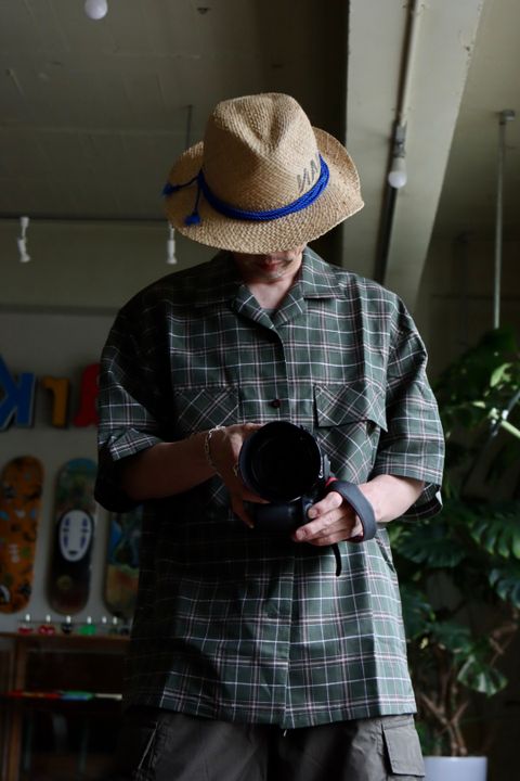 COMME des GARCONS HOMME 22SS リネン綿チェックシャツスタイル.2022.5.6.
