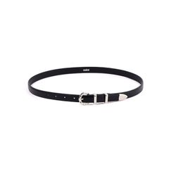 セントマイケル 26AW SAINT_BELT (SM-MK1-0000-082)BLACK×SILVER☆8月8日(土)発売！