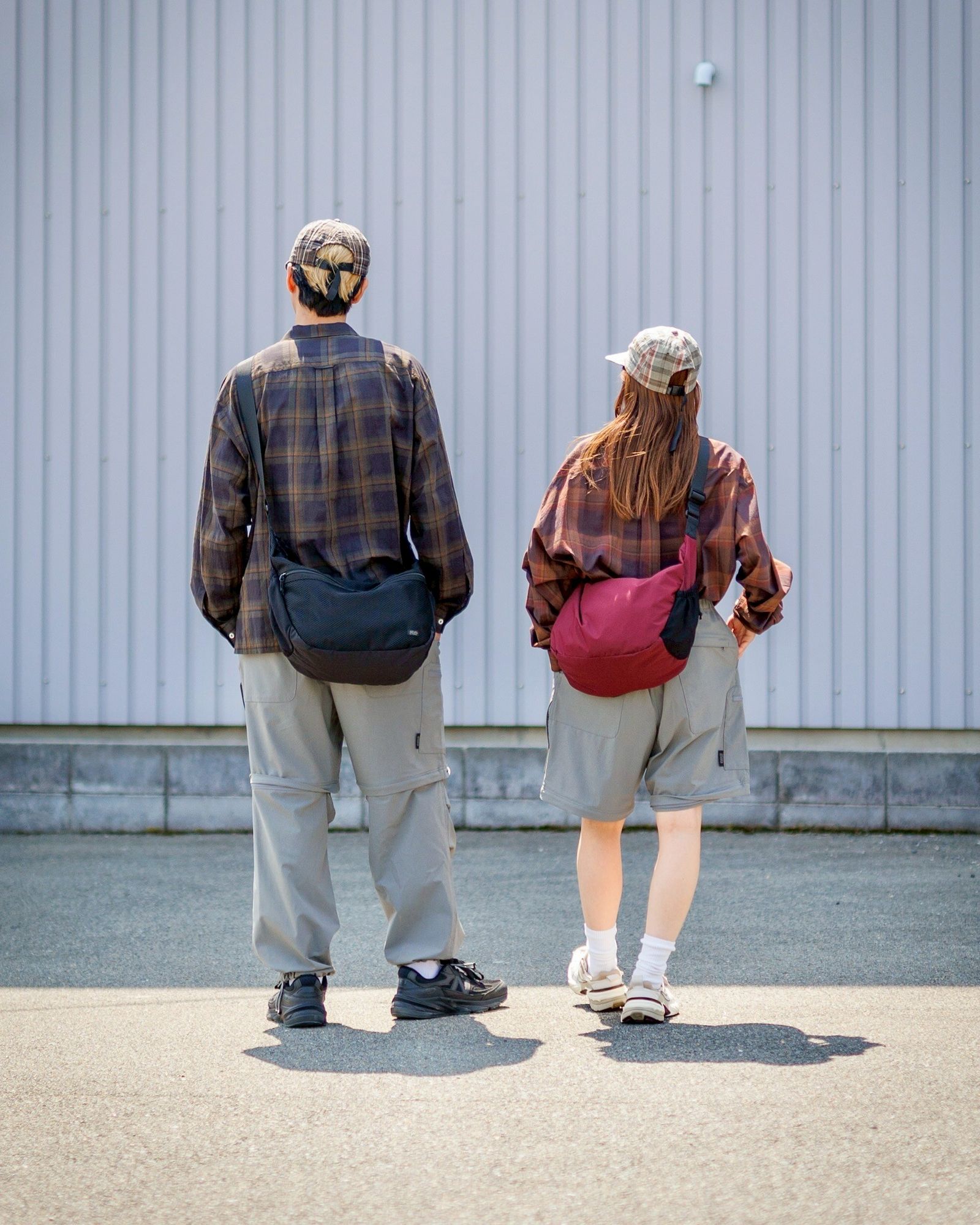 セダンオールパーパス SS25 Madras Plaid Open Collar Shirt(SD25S-SH04)Brown×Burgundy