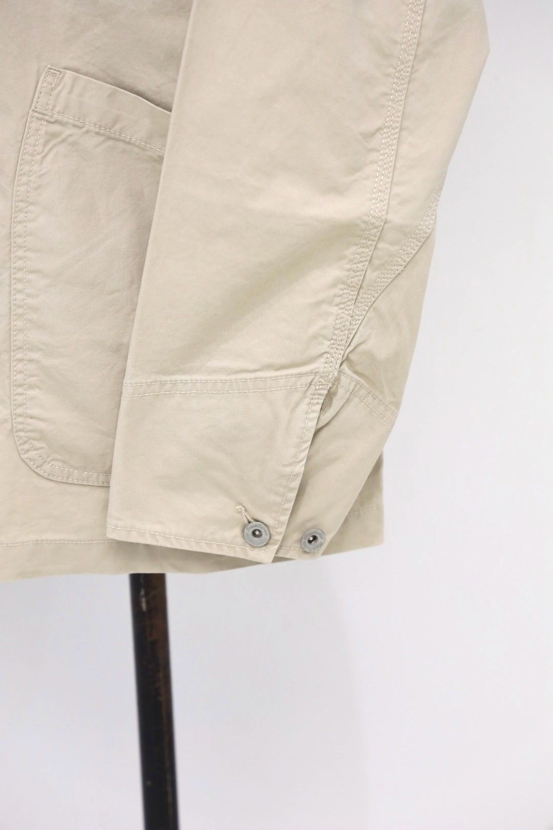 フレッシュサービス 26AW COTTON CANVAS LEATHER COLLAR WORK JACKET(FSC263-30032)BEIGE☆9月5日(土)新作発売！