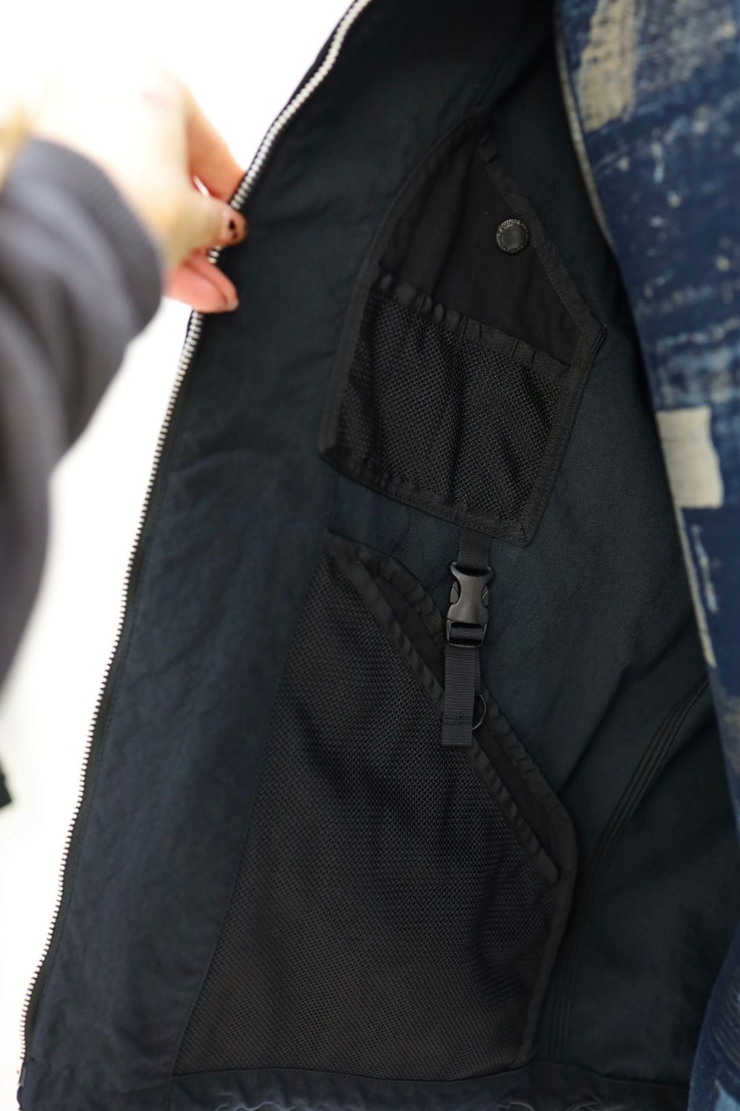 コムデギャルソンオム26SS ナイロンオックス製品染ジップアップフーディ(HQ-J003-051)BLACK☆2月6日(金)発売！