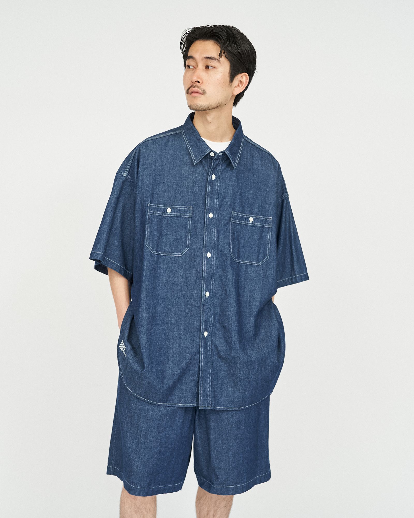 フレッシュサービス LIGHT DENIM S/S SHIRT (FSC252-50046)DARK FADE☆6/21(土)発売！