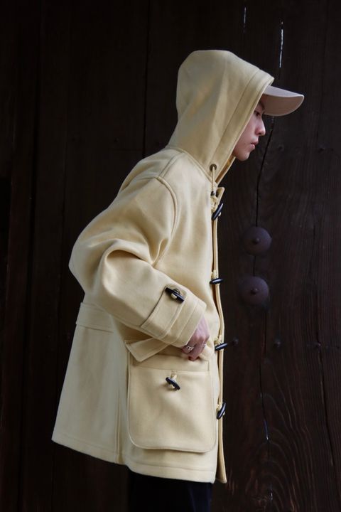 TapWater タップウォーター 23AW Tasmania Double Melton Short Duffleスタイル