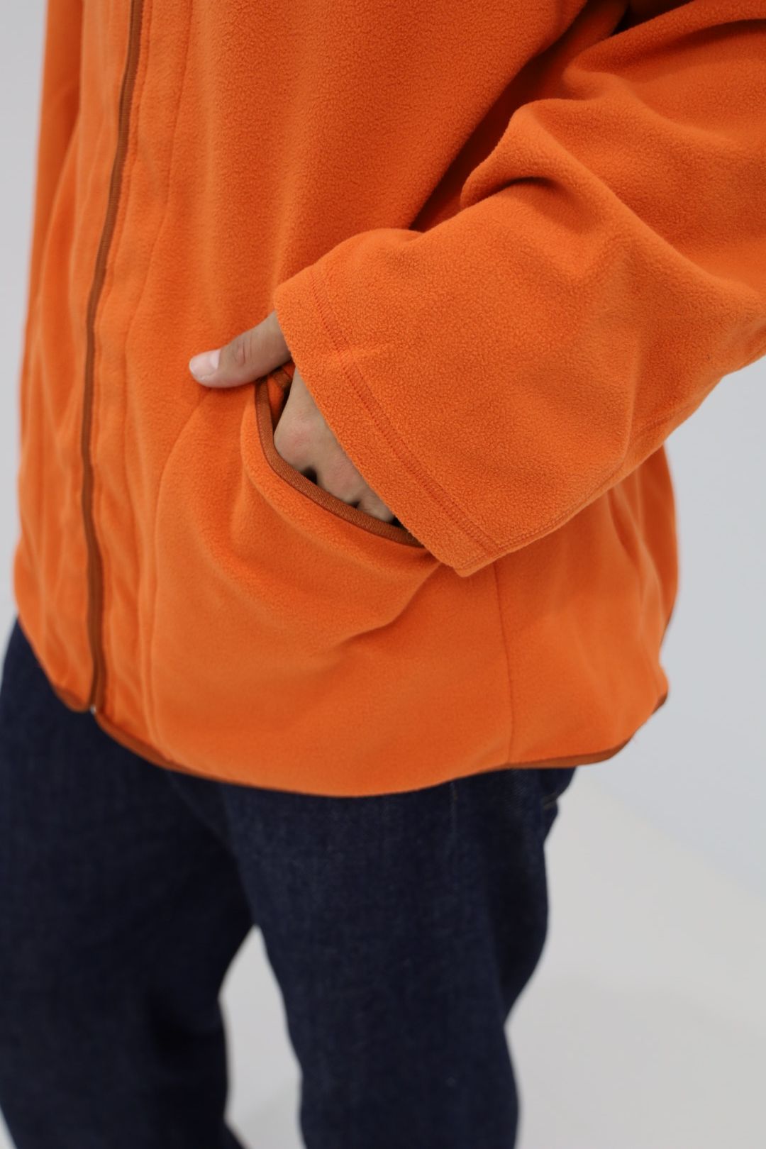 ファウンダ 25AW FLEECE ZIP BLOUSON(015FD252018)ORANGE