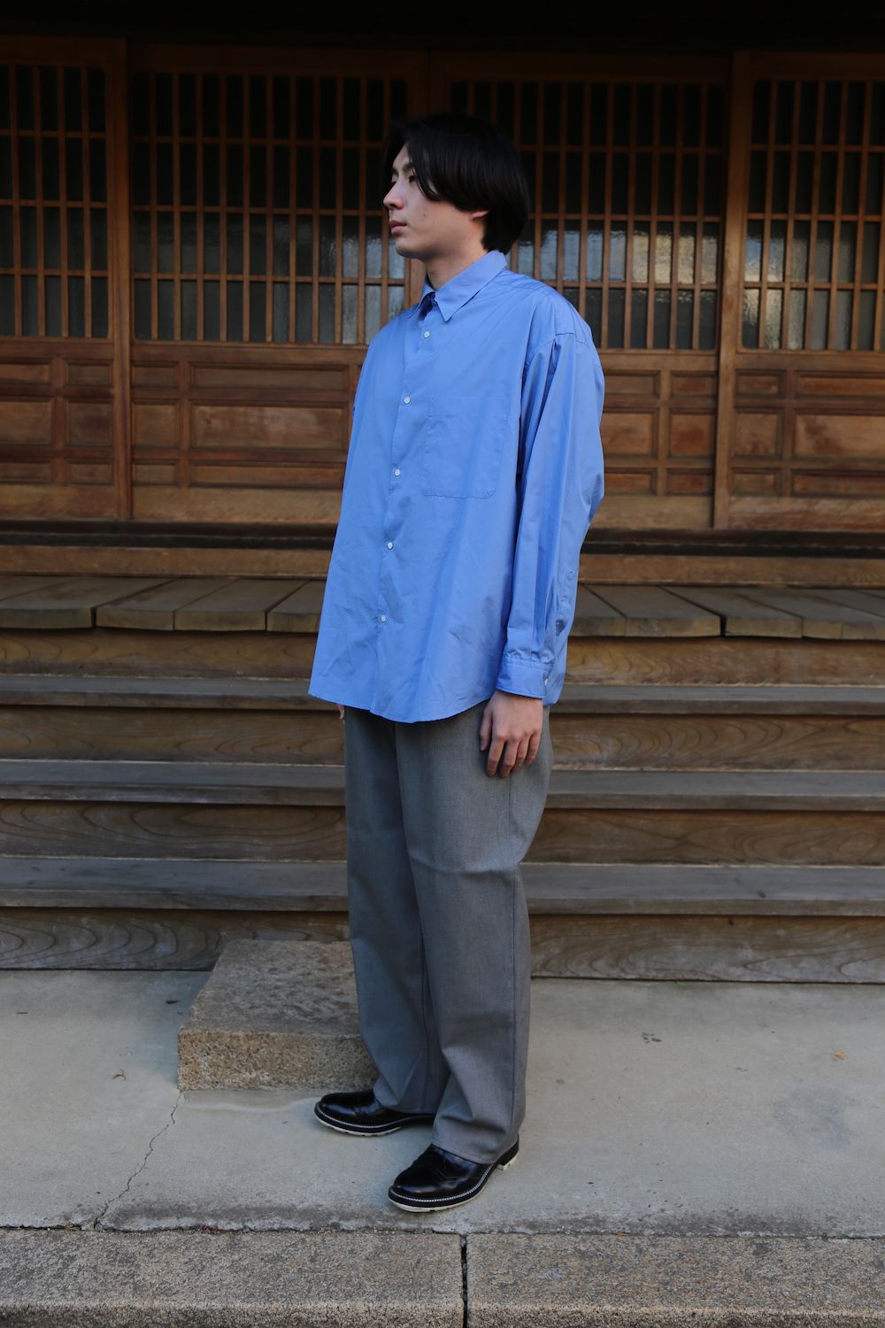 Broad L/S Oversized Regular Collar Shirt style.2021.1.17.