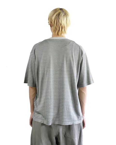 A.PRESSE 24SS High Gauge S/S Striped T-Shirt style 2024.4.13